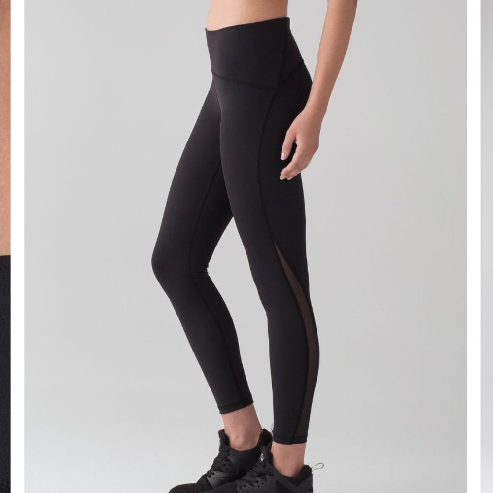 Lululemon Train Times 7/8 Pant *25" (Black, Size 8)